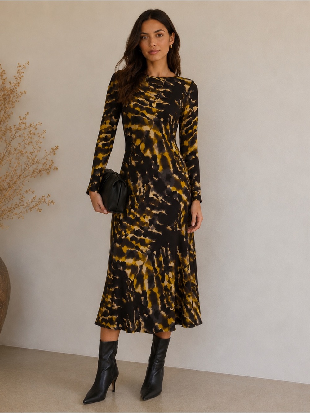 Maria Cher Catia Madariaga Wild Honey Tie Dye Midi Dress Size S $550